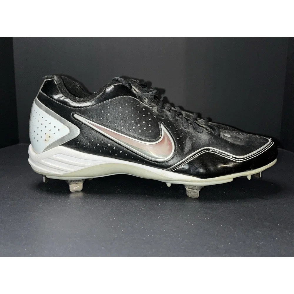 Nike Gamer Conversion Men's 10.5 US 469728-011 Black White Baseball Cleat Shoes